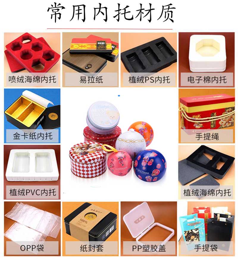 禮品鐵盒內(nèi)托材質(zhì)